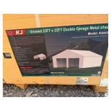 2026 KJ Unused K2223 23ft x 22ft Double Garage Metal Shed