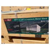 2026 KJ Unused K2512 25ft x 12ft Livestock Metal Shed