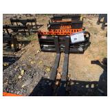 2026 Wolverine Unused PFA-11-3300G Skidsteer Hydraulic Adjustable Pallet Forks