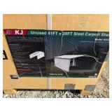 2026 KJ Unused K4120 41ft x 20ft Steel Carport Shed
