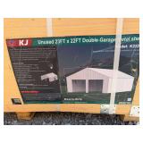 2026 KJ Unused K2223 23ft x 22ft Double Garage Metal Shed