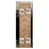 CenterPointe Chevron Butcher Block Countertop-Acadia Wood Species, 25" Wide-98" Long-1.5" Thick