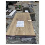 Pallet- Click-Lock Waterproof Laminate Wood Flooring Home Decorators Collection, Color-Virgil Island Oak, 12mm Thick, 8"W x 47"L with attached pad, 478 Total Square Feet