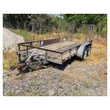 B.J.S. 14ft. Tandem-Axle Utility Trailer