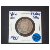 1900 Barber Silver Quarter