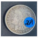 1921 Morgan Silver Dollar