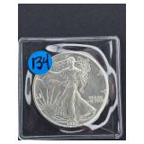 1990 American Eagle One Ounce Fine Silver Dollar Coin