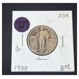 1930 Standing Liberty Silver Quarter