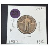 1927 Standing Liberty Silver Quarter