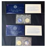 Lot - (2) 1971 Eisenhower Uncirculated Silver Dollars in Original Packaging