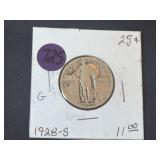 1928-S Standing Liberty Silver Quarter