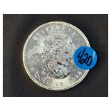 2014 Canada 5 Dollar 1 oz Silver Maple Leaf Coin