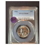 PCGS MS68 1964 Washington Silver Quarter