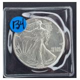 1990 American Eagle One Ounce Fine Silver Dollar Coin