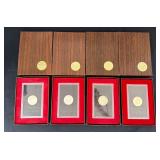 Lot - (4) Eisenhower Proof Dollars in Original Packaging - 1971-1974