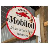 Metal flange sign, double sided