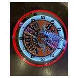 Lighted Harley Davidson Clock