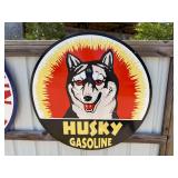 PORCELAIN STEEL - 42" Husky Gasoline, double sided