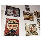Large lot of 35+ reproduction, metal signs plus large Margaritaville sign