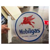 Metal Mobil Gas flange sign
