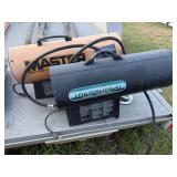 Two propane shop heaters