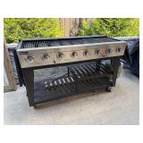 Commercial gas barbecue grill