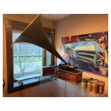 RARE Edison Home phonograph with disc collection
