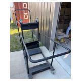 2, rolling lifetime round table carts.