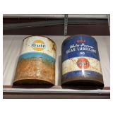 Two vintage Gulf 5 gallon cans