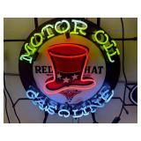 NEON 24" Red Hat Oil & Gasoline