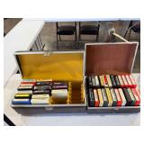 1960s and 70s eight track tapes, two boxes.