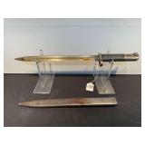 CSZ Marked Bayonet with Scabbard and Wooden Grips