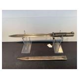 CSZ Marked Bayonet with Scabbard and Wooden Grips
