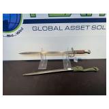 Argentine Model 1909 Bayonet with Scabbard & Frog, Weyersberg Kirschbaum & Co. Solingen