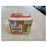 Sears Ted Williams Sportload 20 Gauge Shotgun Shells Box, Qty: 25