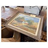 Painting with Wooden Frame