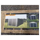 2026 ATS Power Unused ATS-MS1119 11ft x 19ft Metal Garage Shed with Double Front Doors