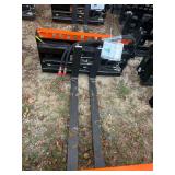 2026 Wolverine Unused PFA-11-3300G Skidsteer Hydraulic Adjustable Pallet Forks