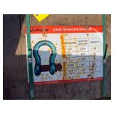 2026 MFGSTAR Unused Screw Pin Anchor Shackles