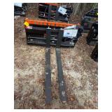2026 Wolverine Unused PFA-11-3300G Skidsteer Hydraulic Adjustable Pallet Forks