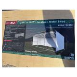 2026 KJ Unused K2512 25ft x 12ft Livestock Metal Shed