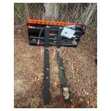 2026 Wolverine Unused PFA-11-3300G Skidsteer Hydraulic Adjustable Pallet Forks