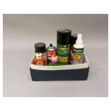 (1) Box of Oil and Cleaners