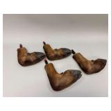 Set of (4) Taxidermy Hoof Gun Racks