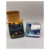 (1) Box of Kent Fasteel, (1) Box of Fiocchi Fly Way series