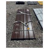 Brown Metal Roof and Wall Panels, 7.87ft x 3ft x 0.4mm, 70 Pieces