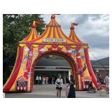 Magic Jump Inflatable Fun Fair Carnival Entrance Gate - 35’ Wide