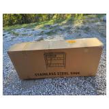 Stainless Steel Undermount Kitchen Sink with Faucet and Base Model 12050