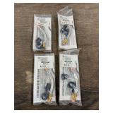 (4) Bernard QT3-45 Q Tube Assembly 45 Degree MIG Gun Necks