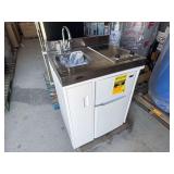 Summit Compact Kitchen with Refrigerator and Electric Cooktop, Model C30ELGLASS